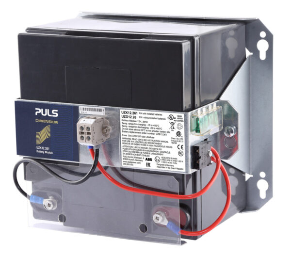 BATTERY MODULE WITH BATTERY Small mounting footprint